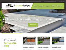 Tablet Screenshot of jlconcretedesigns.ca